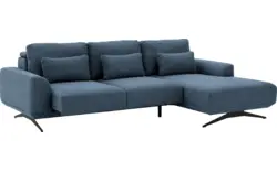 Goossens excellent loungebank princess blauw stof - 8231523-gespiegeld-01