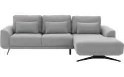 Goossens excellent loungebank princess grijs stof - 8231524-gespiegeld-01