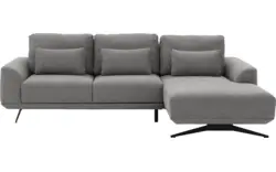 Goossens excellent loungebank princess grijs stof - 8231525-gespiegeld-01