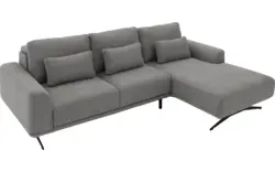 Goossens excellent loungebank princess grijs stof - 8231525-gespiegeld-01