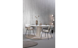 Goossens eettafel stone wit beton - 8222089-01