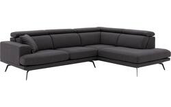 Goossens hoeksalon viggo bruin stof - 8231818-01
