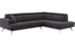 Goossens hoeksalon viggo bruin stof - 8231818-01