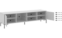 Goossens basic tv meubel madrid zwart melamine - 8231136-13