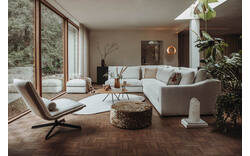 Goossens hoeksalon odette wit stof - 8232563-01