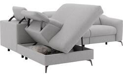 Goossens excellent hoeksalon elmer grijs stof - 8232627-01
