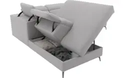 Goossens excellent hoeksalon elmer grijs stof - 8232627-01