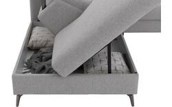 Goossens excellent hoeksalon elmer grijs stof - 8232627-01