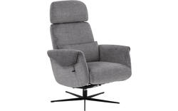 Goossens relaxstoel tirana grijs leer - 8233590-goossens-tirana-fauteuil-leer-01
