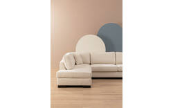 Goossens hoeksalon saltillo wit stof - 8233386-02