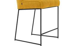 Goossens barkruk ronnie geel stof - 8233534-goossens-ronnie-barstoel-stof-01