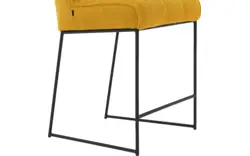Goossens barkruk ronnie geel stof - 8233534-goossens-ronnie-barstoel-stof-01