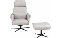 Goossens relaxstoel tirana grijs leer - 8233590-goossens-tirana-fauteuil-leer-01
