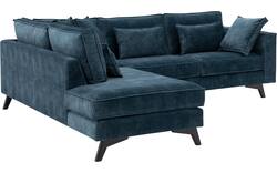 Goossens hoeksalon chambre blauw stof - 8233695-gespiegeld-02