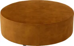 Goossens poef arendal geel stof - 8234583-goossens-senne-kleinmeubel-stof-01