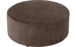 Goossens poef arendal bruin stof - 8234595-goossens-senne-kleinmeubel-stof-02