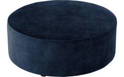 Goossens poef arendal blauw stof - 8234634-goossens-senne-kleinmeubel-stof-01