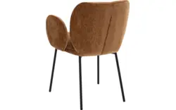 Goossens basic eetkamerstoel eller bruin stof - 8234683-goossens-eller-eetkamerstoel-stof-bruin-01