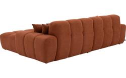Goossens excellent loungebank kubus bruin stof - 8234718-gespiegeld-02