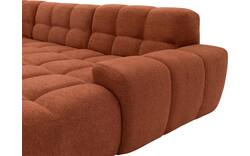 Goossens excellent loungebank kubus bruin stof - 8234718-gespiegeld-02