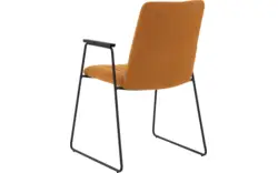 Goossens eetkamerstoel manta geel stof - 8234767-goossens-manta-eetkamerstoel-stof-geel-01