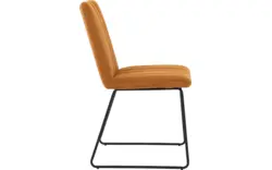 Goossens eetkamerstoel manta geel stof - 8234771-goossens-manta-eetkamerstoel-stof-geel-01