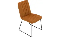 Goossens eetkamerstoel manta geel stof - 8234771-goossens-manta-eetkamerstoel-stof-geel-01