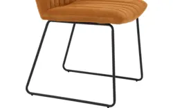 Goossens eetkamerstoel manta geel stof - 8234771-goossens-manta-eetkamerstoel-stof-geel-01