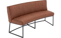 Goossens excellent eetbank tom bruin micro leer - 8234783-goossens-excellent-tom-eetkamerstoel-micro-leer-bruin-01