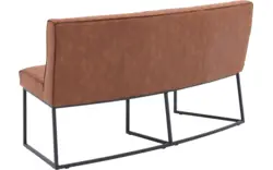 Goossens excellent eetbank tom bruin micro leer - 8234783-goossens-excellent-tom-eetkamerstoel-micro-leer-bruin-01