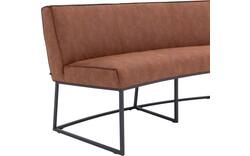 Goossens excellent eetbank tom bruin micro leer - 8234783-goossens-excellent-tom-eetkamerstoel-micro-leer-bruin-01