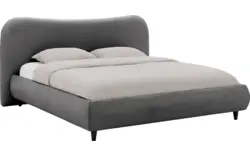 Goossens bedframe pecaro grijs stof - 8234797-goossens-pecaro-bedframe-stof-01