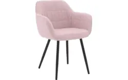 Goossens basic eetkamerstoel lize roze stof - 8235235-goossens-basic-lize-eetkamerstoel-stof-roze-01