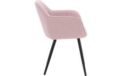 Goossens basic eetkamerstoel lize roze stof - 8235235-goossens-basic-lize-eetkamerstoel-stof-roze-01
