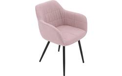 Goossens basic eetkamerstoel lize roze stof - 8235235-goossens-basic-lize-eetkamerstoel-stof-roze-01