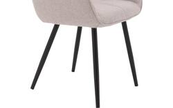 Goossens basic eetkamerstoel lize beige stof - 8235238-goossens-basic-lize-eetkamerstoel-stof-bruin-01