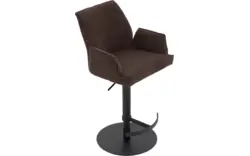Goossens barkruk laurens bruin stof - 8235254-goossens-laurens-barstoel-stof-01