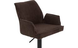 Goossens barkruk laurens bruin stof - 8235254-goossens-laurens-barstoel-stof-01