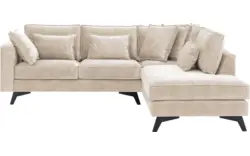 Goossens hoeksalon chambre beige stof - 8235556-goossens-chambre-bank-stof-bruin-01