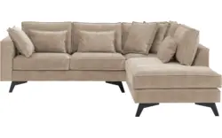 Goossens hoeksalon chambre beige stof - 8235571-goossens-chambre-bank-stof-bruin-01