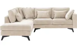 Goossens hoeksalon chambre beige stof - 8235581-goossens-chambre-bank-stof-bruin-01
