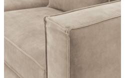 Goossens hoeksalon chambre beige stof - 8235596-goossens-chambre-bank-stof-bruin-01
