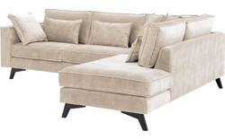 Goossens hoeksalon chambre beige stof - 8235606-goossens-chambre-bank-stof-bruin-01