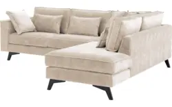 Goossens hoeksalon chambre beige stof - 8235606-goossens-chambre-bank-stof-bruin-01