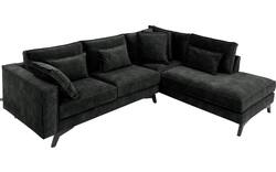 Goossens hoeksalon chambre zwart stof - 8235614-goossens-chambre-bank-stof-zwart-01