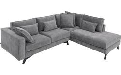 Goossens hoeksalon chambre grijs stof - 8235617-goossens-chambre-bank-stof-grijs-01