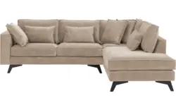 Goossens hoeksalon chambre beige stof - 8235621-goossens-chambre-bank-stof-bruin-01