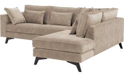 Goossens hoeksalon chambre beige stof - 8235621-goossens-chambre-bank-stof-bruin-01
