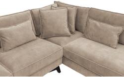 Goossens hoeksalon chambre beige stof - 8235621-goossens-chambre-bank-stof-bruin-01