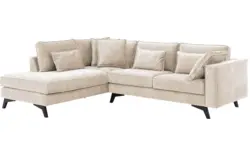 Goossens hoeksalon chambre beige stof - 8235631-goossens-chambre-bank-stof-bruin-01